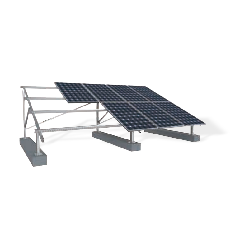 C-type fotovoltaisk monteringssystem i stål for bakken solcellekraftverk