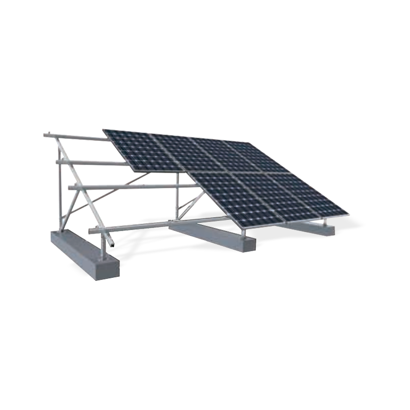 Solcellemontering på bakken